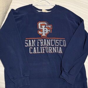 Vintage Navy San Francisco Crewneck Sweater